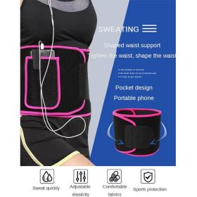 Sports Running, Fat Burning, Sweating Belt, Weight Loss Yoga Fitness Abdomen Protection Belt